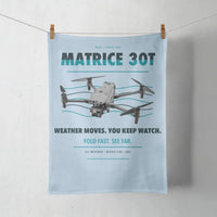 Thumbnail for DJI Matrice 30T design on light blue towel