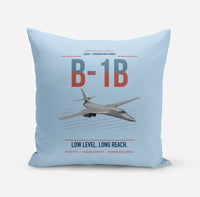 Thumbnail for B-1B Lancer design on light blue pillow