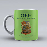 Thumbnail for Worcester Regional Airport (ORH) airport code design on light green ceramic mug