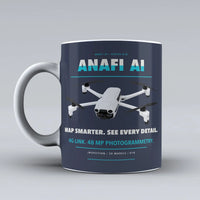 Thumbnail for ANAFI Ai Mug design on dark blue parrot