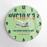 Thumbnail for Vickers VC10 K.3 design on light green no frame wall clock