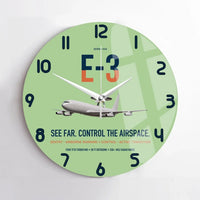 Thumbnail for E-3 Sentry AWACS design on light green no frame wall clock