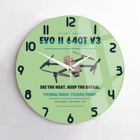 Thumbnail for Autel EVO II Dual 640T V3 design on light green no frame wall clock