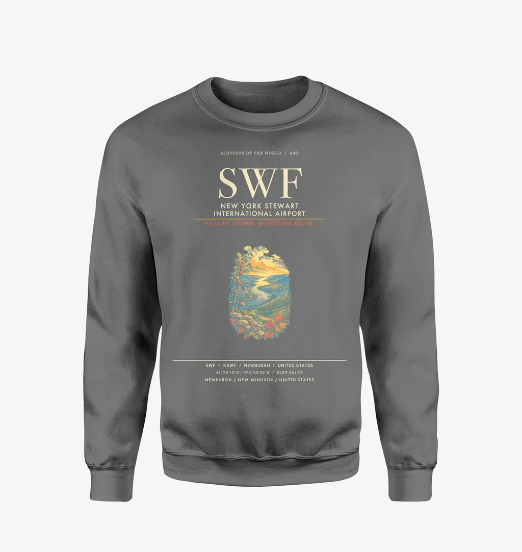 New York Stewart International Airport SWF Sweatshirt - Gray