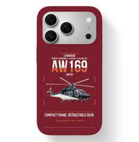 Thumbnail for Leonardo AW169 design on dark red magsafe iphone case, for iPhone 17 Pro