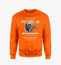 Thumbnail for PW1100G-JM design on orange sweatshirt