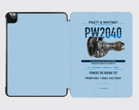 Thumbnail for PW2040 design on light blue ipad tablet case