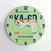 Thumbnail for KA-6D Intruder design on light green no frame wall clock