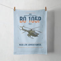 Thumbnail for MBB BO 105P PAH-1 design on light blue towel