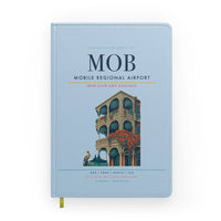 Thumbnail for Mobile Regional Airport (MOB) design on light blue notebook