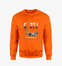 Thumbnail for C-27J Spartan design on orange sweatshirt