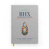 Thumbnail for Birmingham Airport (BHX) design on light gray notebook
