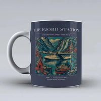 Thumbnail for VINTAGE G4062 - The Fjord Station - Ceramic Mug design on darkblue