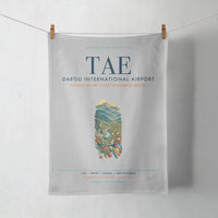 Thumbnail for Daegu International Airport (TAE) design on light gray towel