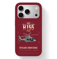 Thumbnail for Airbus H155 EC155 B1 design on dark red magsafe iphone case, for iPhone 17 Pro