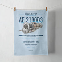 Thumbnail for AE 2100D3 design on light blue towel