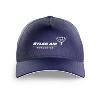 Thumbnail for Atlas Air logo printed on dark blue cap