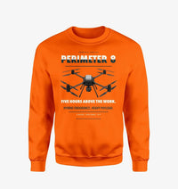 Thumbnail for Skyfront Perimeter 8 design on orange sweatshirt