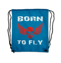 Thumbnail for Born to Fly Drawstring Bag - view 5