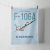 Thumbnail for F-106A Delta Dart design on light blue towel