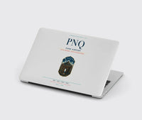 Thumbnail for Pune Airport (PNQ) design on light gray MacBook case