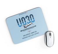 Thumbnail for Airbus U030 Flexrotor design on light blue rectangle mouse pad