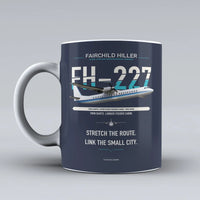 Thumbnail for Hiller FH-227B Mug design on dark blue fairchild
