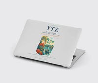 Thumbnail for Billy Bishop Toronto City Airport (YTZ) design on light gray MacBook case