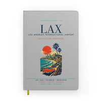 Thumbnail for Los Angeles International Airport (LAX) design on light gray notebook
