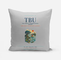 Thumbnail for Fuaʻamotu International Airport (TBU) design on light gray pillow