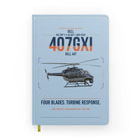 Thumbnail for Bell 407GXi design on light blue notebook