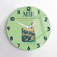 Thumbnail for Monastir Habib Bourguiba International Airport (MIR) design on light green no frame wall clock