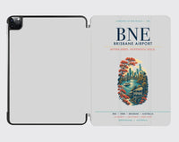 Thumbnail for Brisbane Airport (BNE) design on light gray ipad tablet case