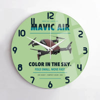 Thumbnail for DJI Mavic Air design on light green no frame wall clock