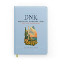 Thumbnail for Dnipropetrovsk International Airport (DNK) design on light blue notebook