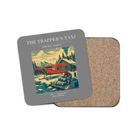 Thumbnail for The Trapper's Taxi - Designed Coasters design on gray 1-piece