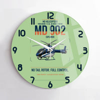 Thumbnail for MD Helicopters MD 902 Explorer design on light green no frame wall clock