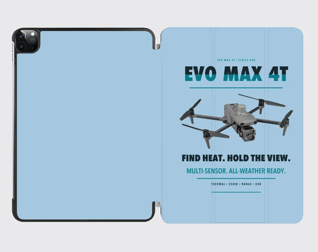 Autel EVO Max 4T design on light blue ipad tablet case