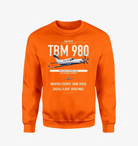Thumbnail for Daher TBM 980 design on orange sweatshirt