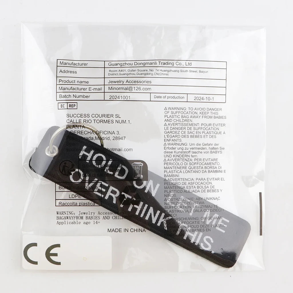 HOLD ON LET ME OVERTHINK Key Chain - view 5