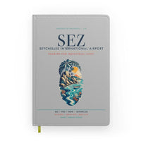 Thumbnail for Seychelles International Airport (SEZ) design on light gray notebook