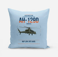 Thumbnail for AgustaWestland AH-129D Mangusta design on light blue pillow
