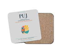 Thumbnail for Punta Cana International Airport (PUJ) design on light gray 1 piece coaster