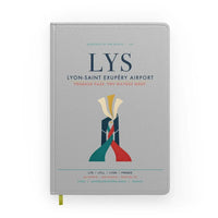 Thumbnail for Lyon-Saint Exupéry Airport (LYS) design on light gray notebook