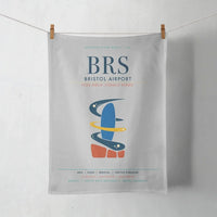 Thumbnail for Bristol Airport (BRS) design on light gray towel