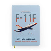 Thumbnail for F-11F Tiger design on light blue notebook
