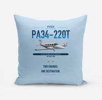 Thumbnail for Piper PA-34-220T Seneca V design on light blue pillow