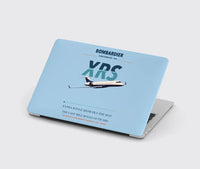 Thumbnail for Bombardier Global Express XRS design on light blue MacBook case