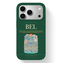 Thumbnail for Belem Airport (BEL) design on dark green iPhone 17 Pro MagSafe case