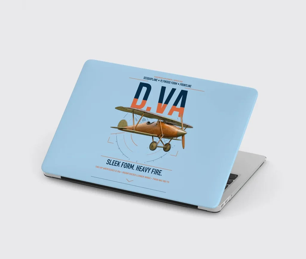 Albatros D.Va design on light blue MacBook case